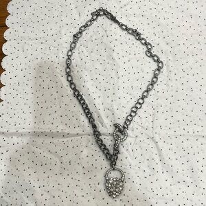 Cabi rhinestone Heart necklace